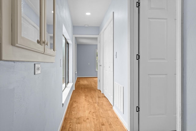 47 Westover Rd, Rocky Mount, VA 24151 - corridor featuring light wood-type flooring, visible vents, and baseboards