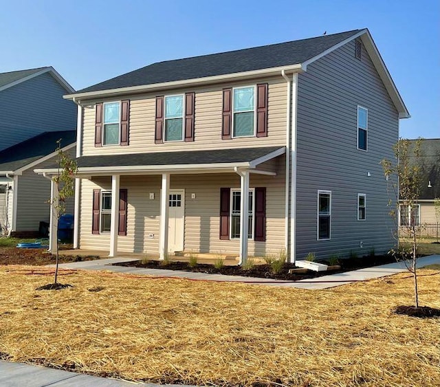 view of front of home featuring a porch