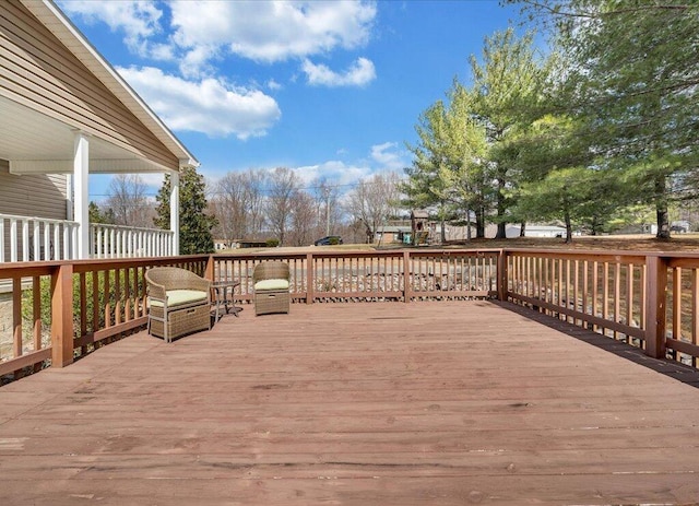 view of wooden terrace