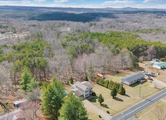 aerial view with a view of trees