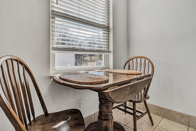 view of dining room