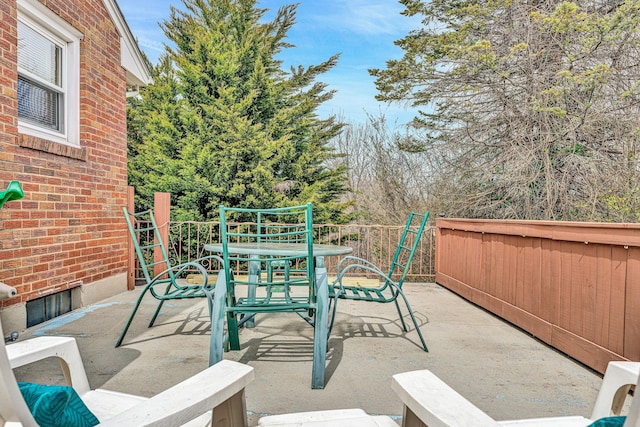 view of patio / terrace with outdoor dining space