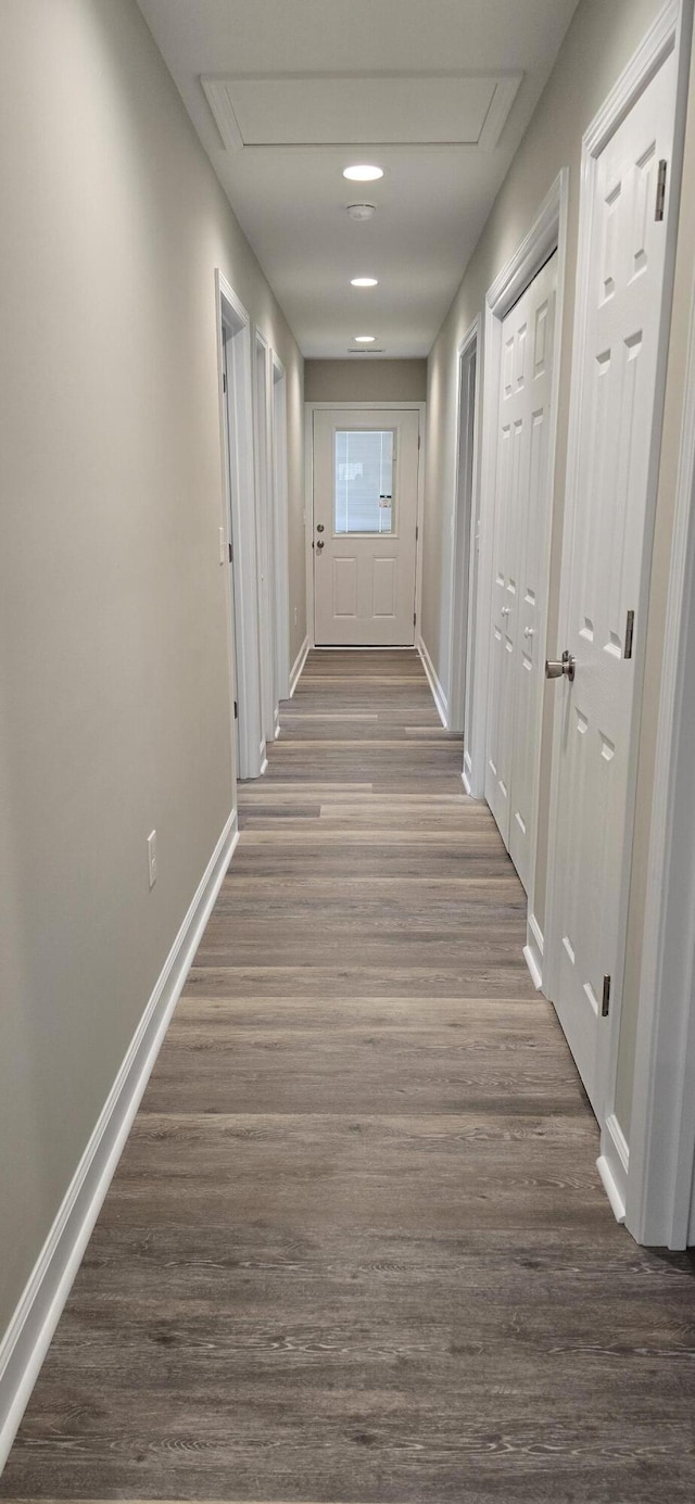 216 Franklin Ave, Vinton, VA 24179 - hallway featuring dark wood-style floors