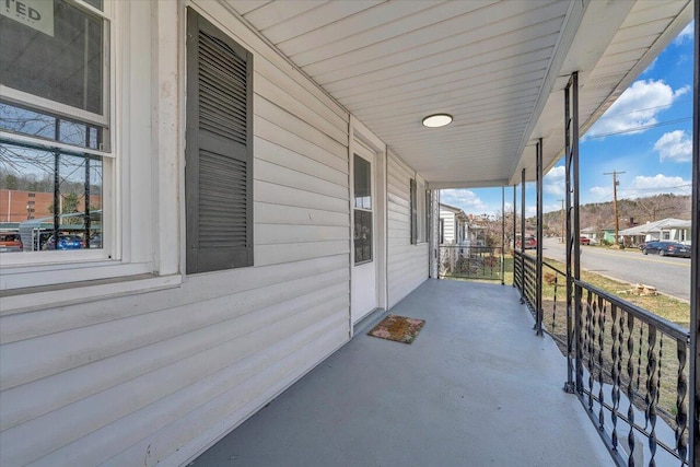 view of patio with covered porch