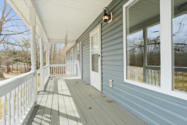 view of wooden terrace