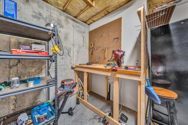 view of storage room