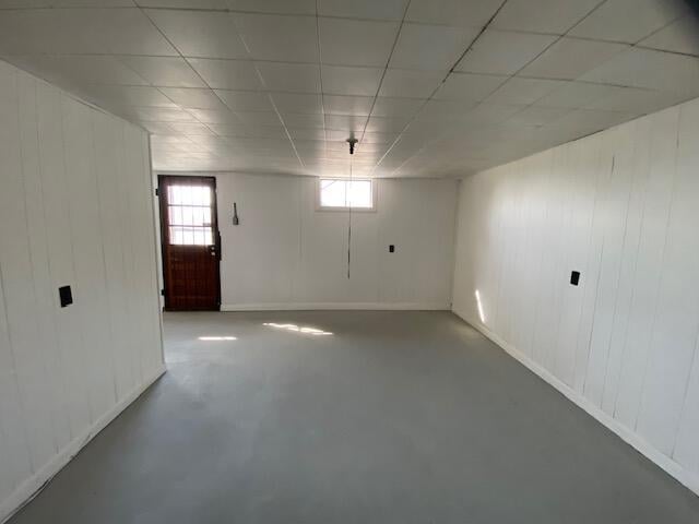 view of basement
