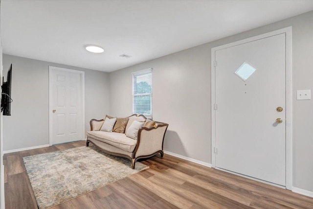 39 Daisy Hill Ln, Rocky Mount, VA 24151 - entryway featuring visible vents, baseboards, and wood finished floors