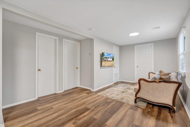 39 Daisy Hill Ln, Rocky Mount, VA 24151 - living area featuring wood finished floors, visible vents, and baseboards