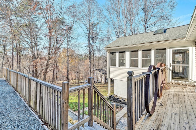 view of wooden terrace