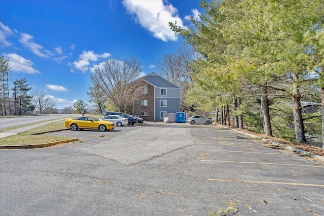 view of uncovered parking lot