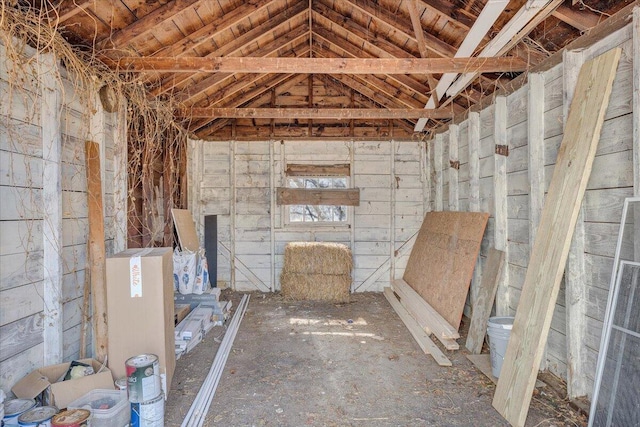 view of storage room