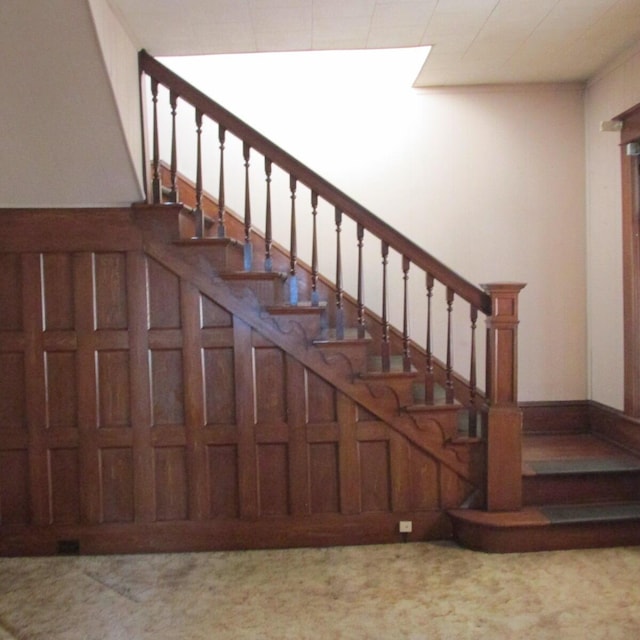 stairs with carpet