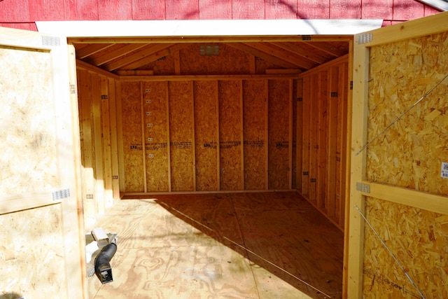 view of storage room