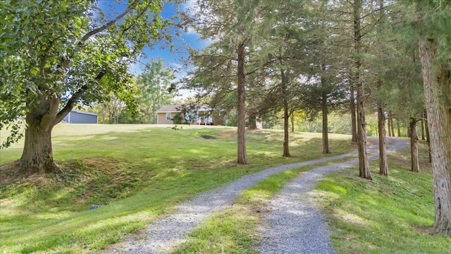 view of street featuring driveway