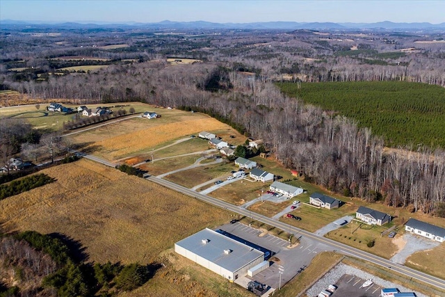 aerial view featuring a mountain view