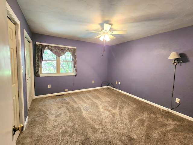 7167 Bent Mountain Rd, Roanoke, VA 24018 - unfurnished bedroom with baseboards, visible vents, and carpet floors