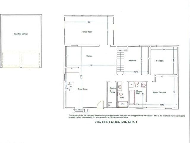 7167 Bent Mountain Rd, Roanoke, VA 24018 - floor plan