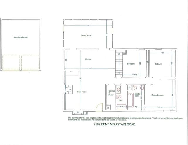 7167 Bent Mountain Rd, Roanoke, VA 24018 - floor plan