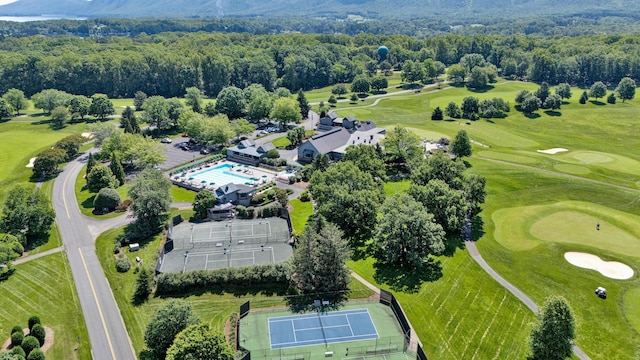 40 Sandpiper Cir, Penhook, VA 24137 - drone / aerial view of a golf club and a forest