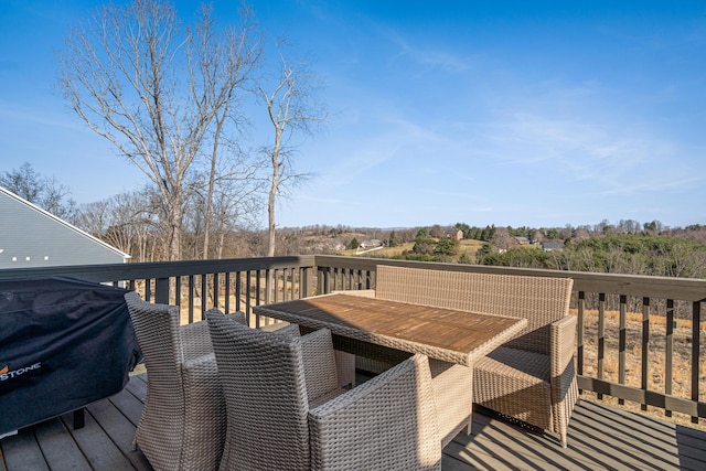 1042 Round Meadow Dr, Christiansburg, VA 24073 - deck with outdoor dining area