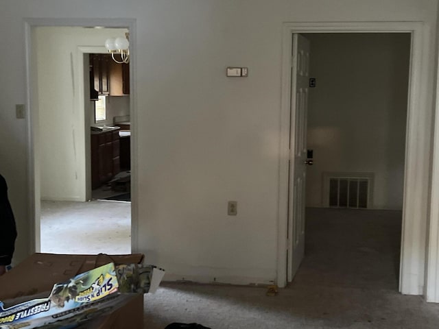 451 Grand Lake Dr, Ridgeway, VA 24148 - corridor featuring visible vents