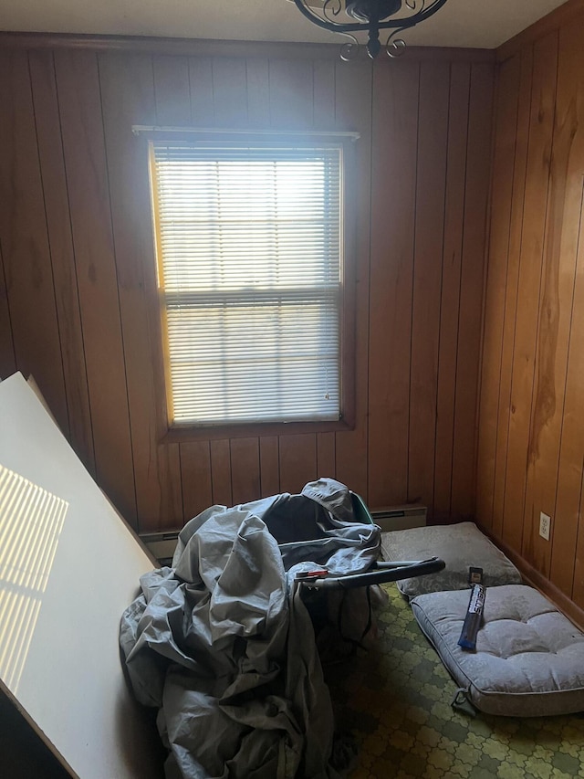 451 Grand Lake Dr, Ridgeway, VA 24148 - bedroom with wood walls
