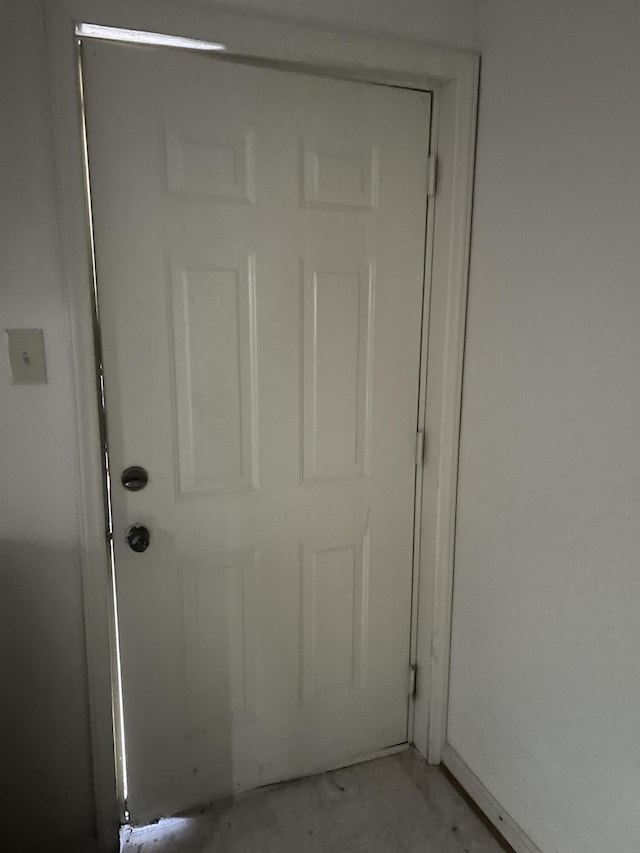 451 Grand Lake Dr, Ridgeway, VA 24148 - doorway to outside featuring concrete floors