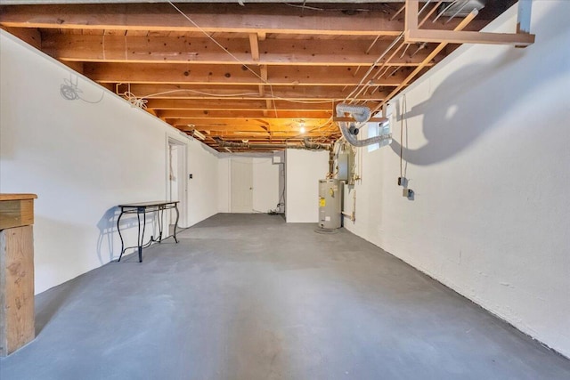 1401 Grove Dr, Pulaski, VA 24301 - unfinished below grade area featuring water heater