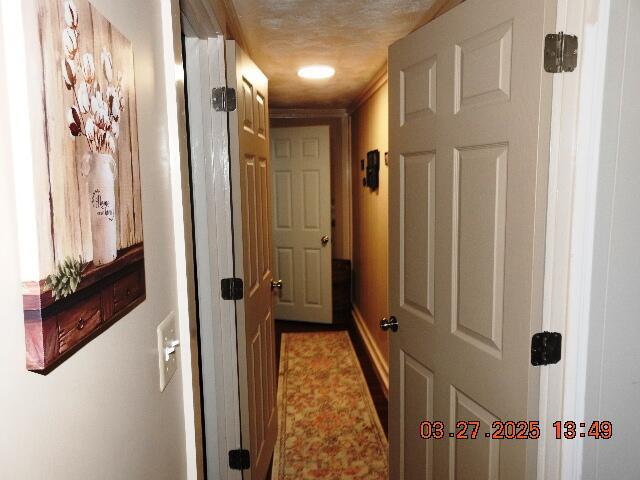 corridor with baseboards