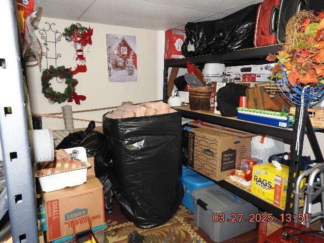 view of storage