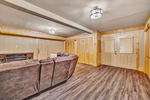 1536 Mount Airy Rd, Lynch Station, VA 24571 - living area featuring wood walls and wood finished floors