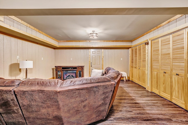 1536 Mount Airy Rd, Lynch Station, VA 24571 - living area featuring dark wood-style floors