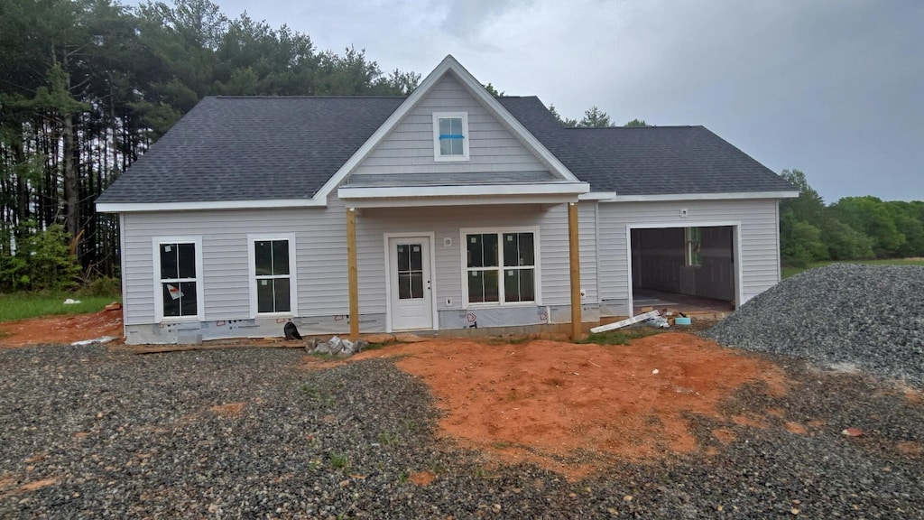 1511 Burnt Chimney Rd, Wirtz, VA 24184 - view of front facade featuring an attached garage and a shingled roof
