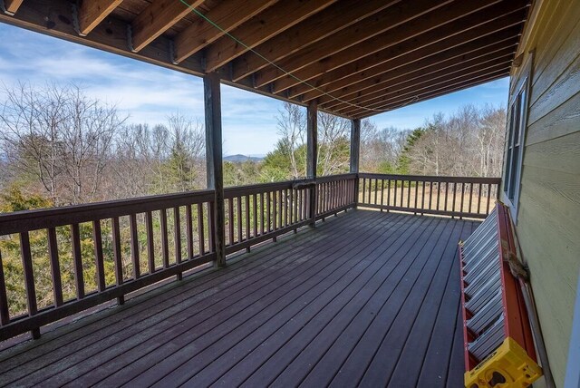 475 Loss Bent Rd NW, Riner, VA 24149 - view of wooden terrace