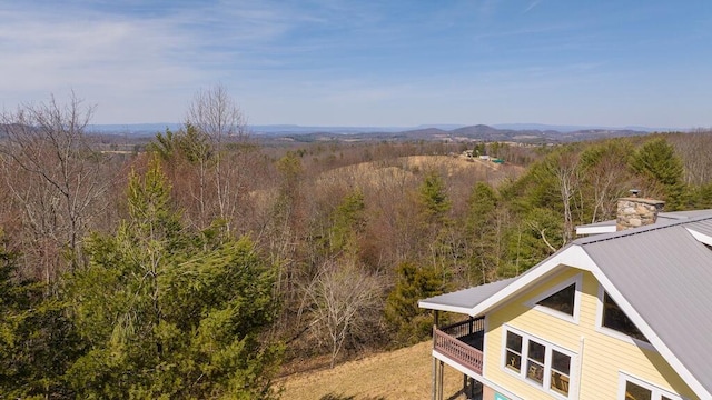 475 Loss Bent Rd NW, Riner, VA 24149 - view of mountain backdrop featuring a heavily wooded area