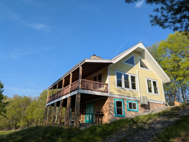 475 Loss Bent Rd NW, Riner, VA 24149 - rear view of property with a deck
