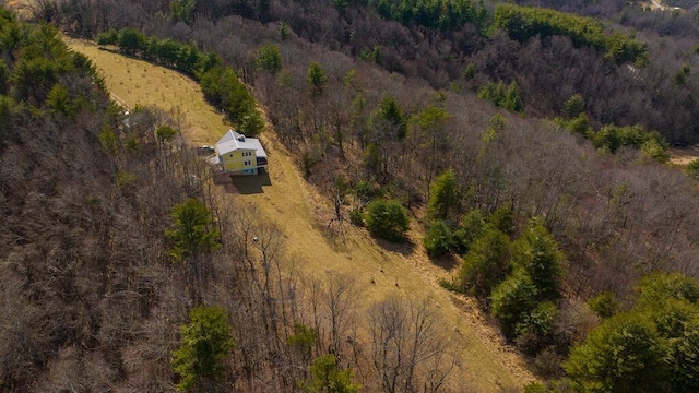 475 Loss Bent Rd NW, Riner, VA 24149 - aerial view of property and surrounding area with a heavily wooded area