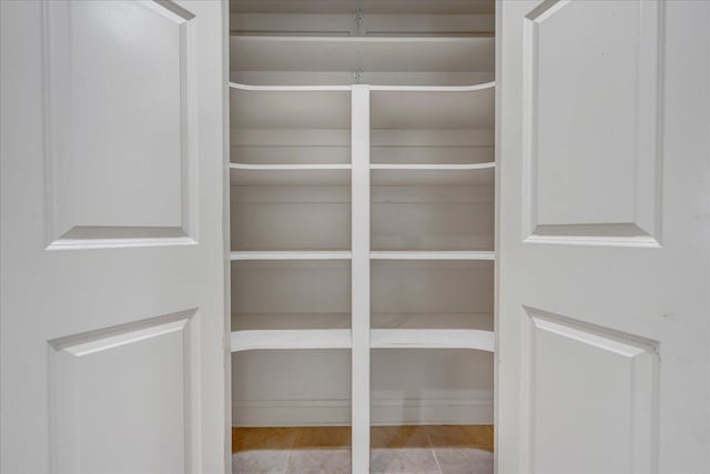 view of storage area