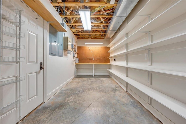 storage with electric panel