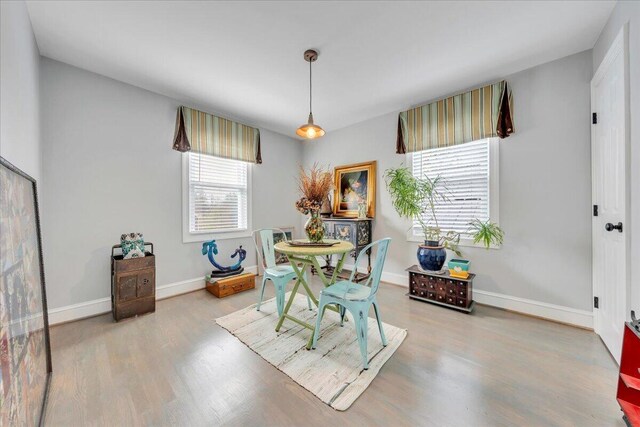 721 Mount Vernon Ave, Salem, VA 24153 - dining room featuring baseboards and wood finished floors