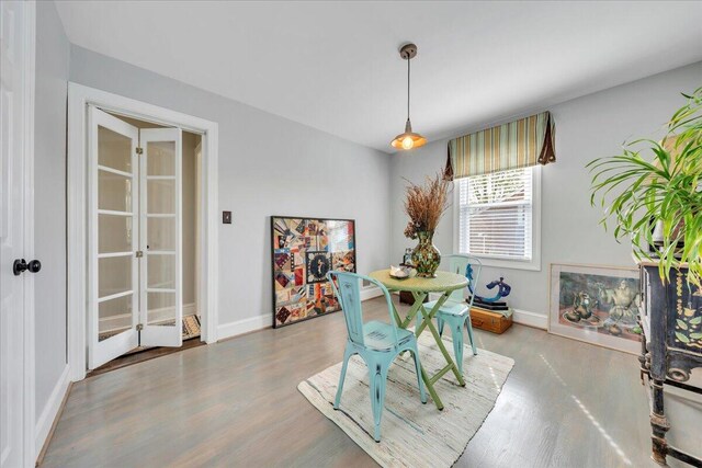 721 Mount Vernon Ave, Salem, VA 24153 - dining space featuring baseboards and wood finished floors