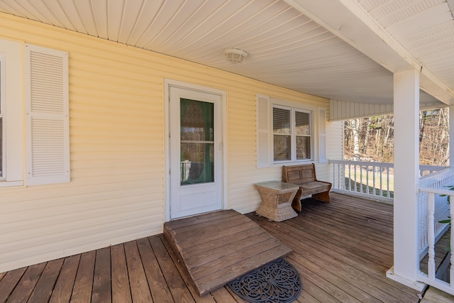 view of deck