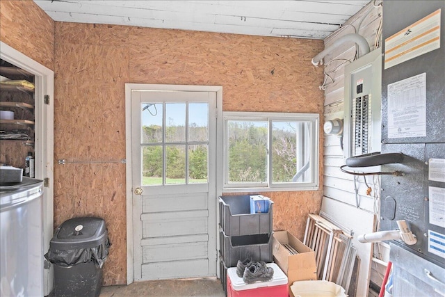 interior space with heating unit and a wealth of natural light
