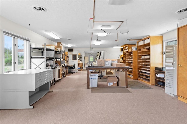 office area with visible vents