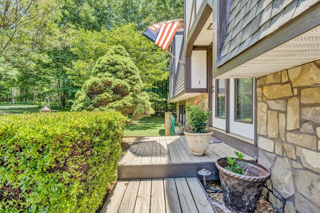 113 Lake Park Dr, Union Hall, VA 24176 - view of wooden deck
