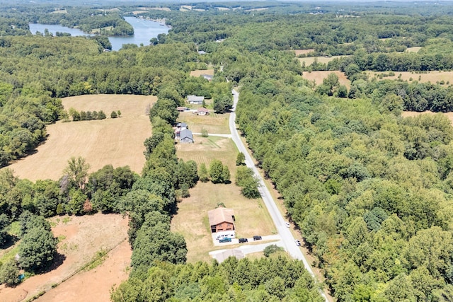 113 Lake Park Dr, Union Hall, VA 24176 - bird's eye view with a water view and a wooded view