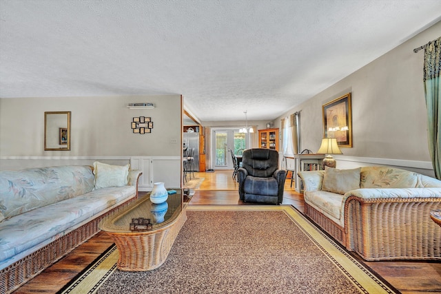 113 Lake Park Dr, Union Hall, VA 24176 - living area featuring wood finished floors and a textured ceiling