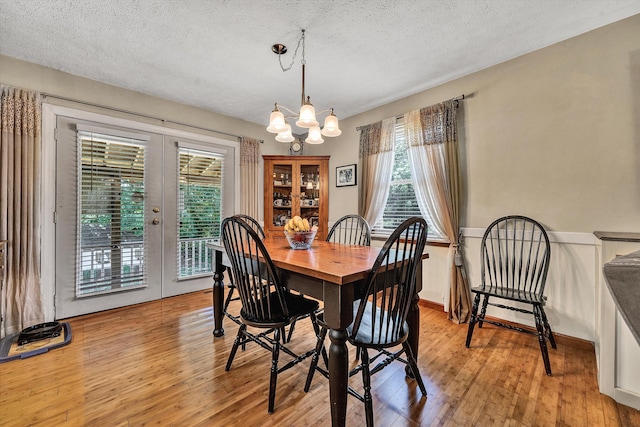 113 Lake Park Dr, Union Hall, VA 24176 - dining space featuring french doors, plenty of natural light, and light wood finished floors