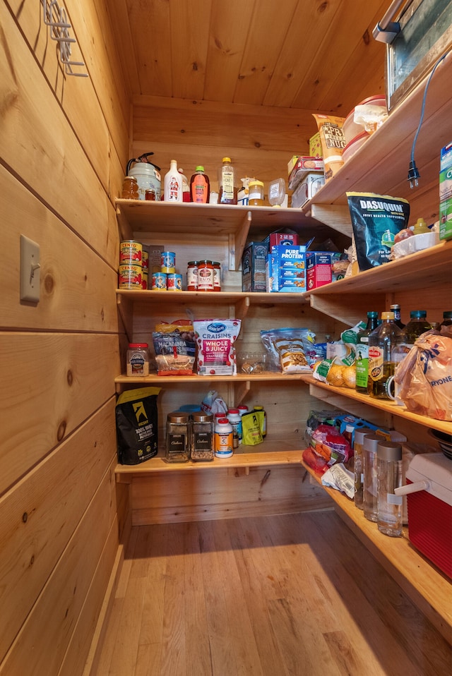 view of storage area